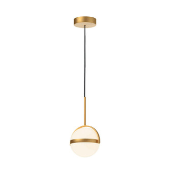 Globo LED Pendant in Brushed Gold (452|PD301001BG-UNV)
