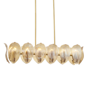 Orchid 14 Light Island Pendant in Legacy Brass (29|N2217-A-732)