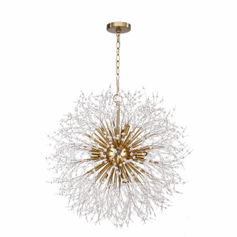 Milky Way 12 Light Chandelier in Warm Brass (374|H24105G-12)