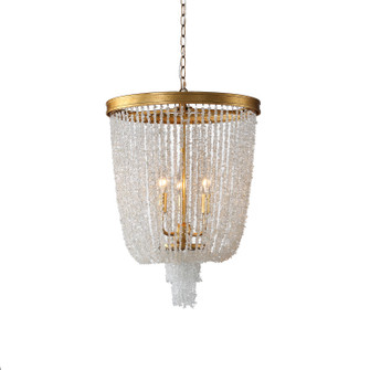 Rosemarie Three Light Chandelier in Sunwashed Goldleaf (374|H22106-3G)
