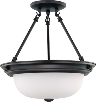Close to Ceiling Mahogany Bronze Two Light Semi Flush Mount in Mahogany Bronze (72|60-3149)