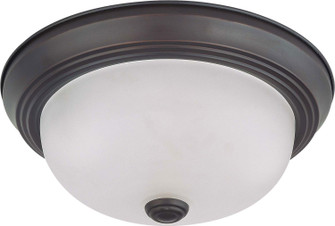 Close to Ceiling Mahogany Bronze Two Light Flush Mount in Mahogany Bronze (72|60-3145)