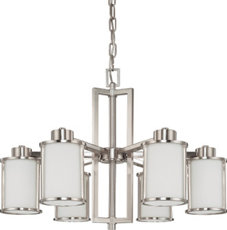Odeon Six Light Chandelier in Brushed Nickel (72|60-2853)