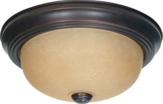 Two Light Flush Mount in Mahogany Bronze / Champagne (72|60-1255)