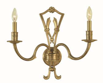 Matera Two Light Wall Sconce in Brushed Brass (8|5942 BR)