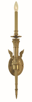 Napoleonic One Light Wall Sconce in Brushed Brass (8|5941 BR)