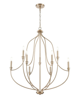 Senoia Nine Light Chandelier in Modern Gold (59|98009-MG)