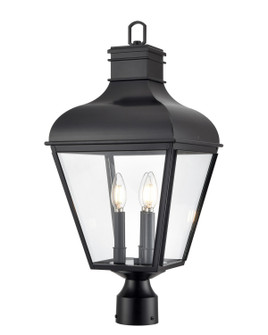 Edenton Three Light Outdoor Post Lantern in Matte Black (59|43203-MB)