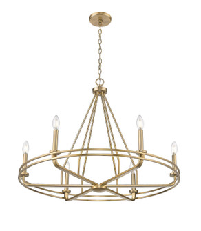 Jody Six Light Chandelier in Vintage Brass (59|21606-VB)