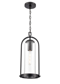 Luxio One Light Outdoor Hanging Lantern in Powder Coated Black (59|199801-PBK)