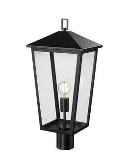 Munger One Light Outdoor Post Lantern in Powder Coated Black (59|198301-PBK)