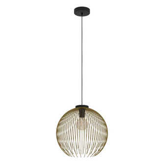 Venezuela One Light Pendant in Black (217|901003A)