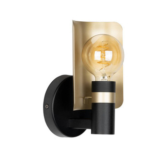 Hayes One Light Wall Sconce in Black & Gold (217|900375A)