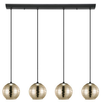 Lemorieta Four Light Pendant in Black (217|39686A)