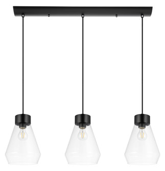 Montey Three Light Pendant in Matte Black (217|205323A)