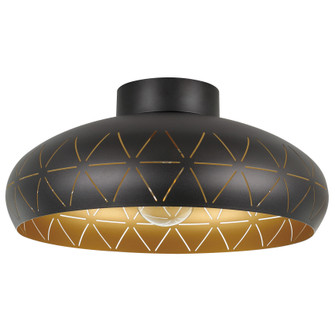 Ramon 1 One Light Ceiling Mount in Black & Gold (217|205145A)