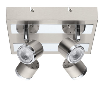 Pierino LED Ceiling Track Light in Matte Nickel & Chrome (217|201736A)