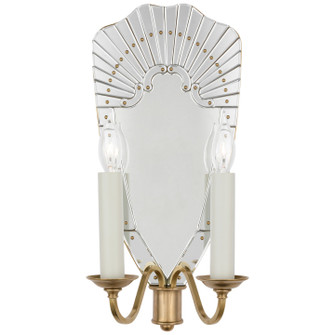 Adelaide LED Wall Sconce in Mirror and Natural Brass (368|RL 2775MIR/NB)
