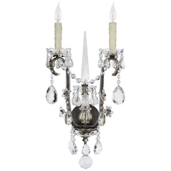 Alessandra Two Light Wall Sconce in Antiqued Gild (368|RL 2280AG-CG)