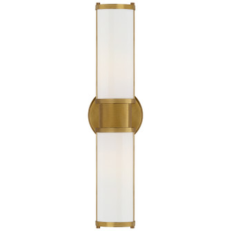 Lichfield Two Light Wall Sconce in Natural Brass (368|RL 2093NB)