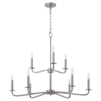 Rutherford Nine Light Chandelier in Satin Nickel (19|6307-9-65)