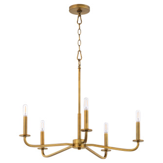 Rutherford Five Light Chandelier in Brushed Brass (19|6307-5-47)