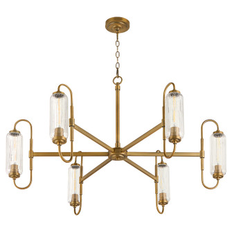 Whitmire Six Light Chandelier in Brushed Brass (19|6015-6-47)