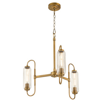 Whitmire Three Light Chandelier in Brushed Brass (19|6015-3-47)