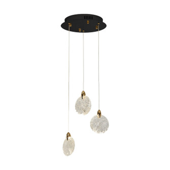 Snowflake LED Pendant in Satin Brass (78|AC12151BB)