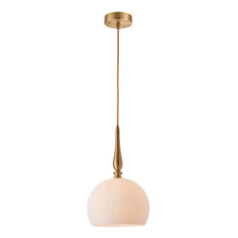 Kate One Light Pendant in Brushed Brass (78|AC12111BR)