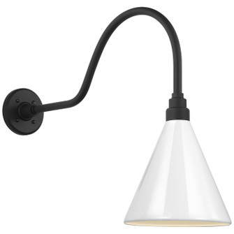 Academy Barn Light LED Barn Light in Matte Black (268|TOB 2802MBK/S10-WHT)