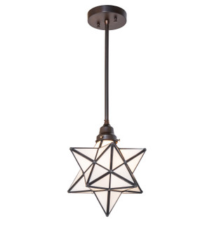 Moravian Star One Light Pendant in Craftsman Brown (57|280032)