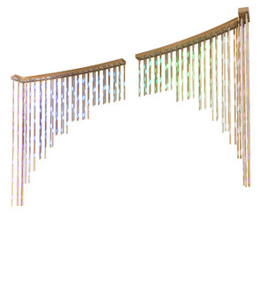 Barra De Luzis LED Pendant in Starburst Brass (57|278890)