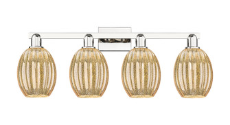 Arcadia Four Light Bath Vanity in Polished Nickel (405|716-4W-PN-G459-6ME)