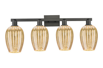 Arcadia Four Light Bath Vanity in Matte Black (405|716-4W-BK-G457-6ME)