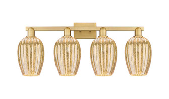 Arcadia Four Light Bath Vanity in Brushed Brass (405|716-4W-BB-G457-6ME)