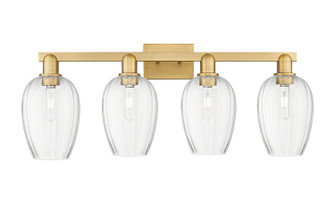 Arcadia Four Light Bath Vanity in Brushed Brass (405|716-4W-BB-G457-6CL)