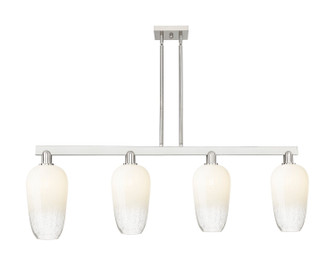 Arcadia Four Light Island Pendant in Brushed Satin Nickel (405|716-4I-SN-G484-7OP)
