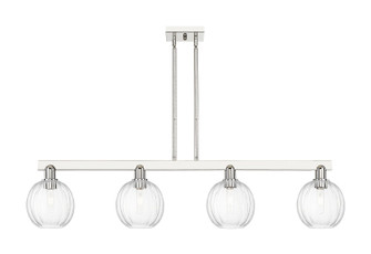 Arcadia Four Light Island Pendant in Polished Nickel (405|716-4I-PN-G458-7CL)