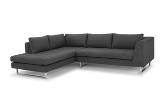 Janis Sectional in Dark Grey Tweed (325|HGSC266)