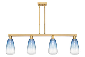 Arcadia Four Light Island Pendant in Brushed Brass (405|716-4I-BB-G480-6SB)