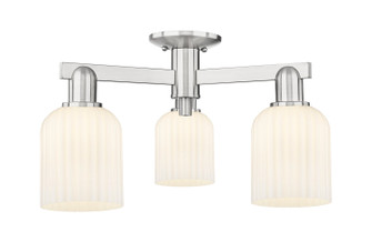 Arcadia Three Light Semi-Flush Mount in Brushed Satin Nickel (405|716-3F-SN-G559-5GWH)