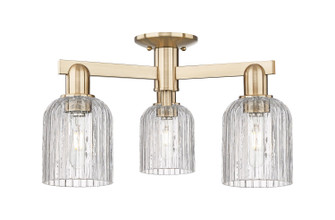 Arcadia Three Light Semi-Flush Mount in Champagne Bronze (405|716-3F-CB-G559-5CL)