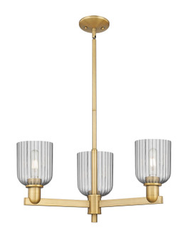 Arcadia Three Light Pendant in Brushed Brass (405|716-3CR-BB-G559-5SM)