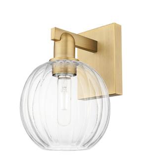 Arcadia One Light Wall Sconce in Brushed Brass (405|716-1W-BB-G458-7CL)