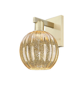 Arcadia One Light Wall Sconce in Antique Brass (405|716-1W-AB-G458-7ME)