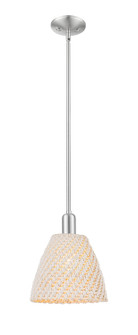 Arcadia One Light Pendant in Brushed Satin Nickel (405|716-1S-SN-NBD-9-NAT)