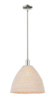 Arcadia One Light Pendant in Polished Nickel (405|716-1S-PN-NBD-16-NAT)