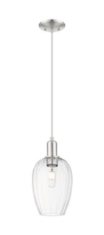 Arcadia One Light Pendant in Brushed Satin Nickel (405|716-1P-SN-G457-6CL)