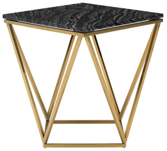 Jasmine Side Table in Black Wood Vein (325|HGNA301)